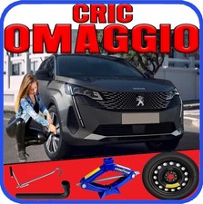 Ruotino Di Scorta 5Fori Misura Da 18 Peugeot 3008 Con Kit Cric Crick + Chiave Ps