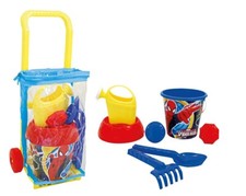 Z334Z TROLLEY SPIDERMAN COMPLETO DI ACCESSORI GIOCO SPIAGGIA