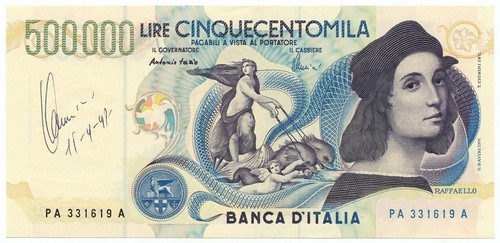 500000 lire banca - lire,