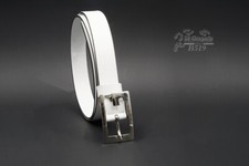 Cintura cuoio uomo donna + fibbia ricambio lavorazione artigianale italiana cm 3