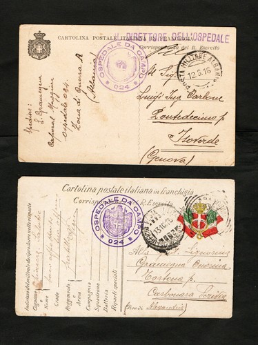 1915 due cartoline in - 1915-16.,