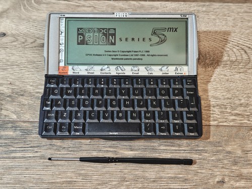Psion 5mx pda - pda, stilo