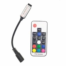 Telecomando wireless 17 tasti DC5-24V mini RF per striscia LED 3528 5050 RGB 1X