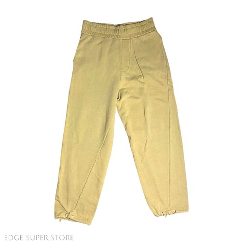 Pantaloni felpati zara giallo - pantaloni,