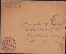 US 1919 WWI POSTA AEREA