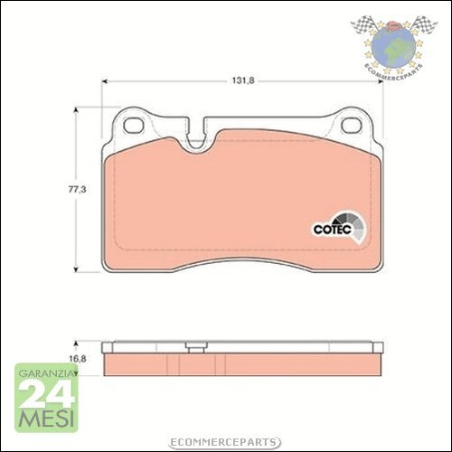 Kit pastiglie freno trw - freno,