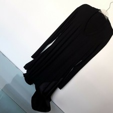 Abito colore nero in maglina viscosa e seta tg.48 LIVIANA CONTI (NUOVO)