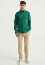 camicia verde 100% COTONE TG M