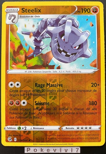 Carte pokemon steelix 139 - carte, 139/264