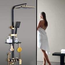 Sistema doccia in ottone colonna doccia a pioggia rubinetto doccia spray manuale set doccia