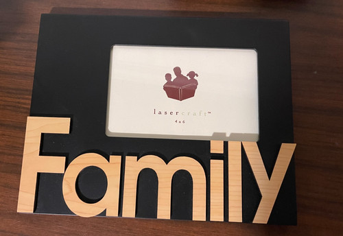 Lasercraft famiglia cornice - "famiglia",