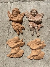 4 angioletti In  Terracotta da appendere 18× 13 cm