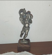 Vintage Hand-Chiseled Pewter