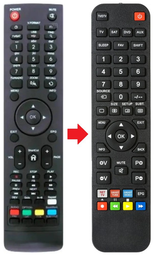 Telecomando adatto per amiko - adatto,