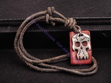 Ciondolo vintage biker teschio