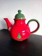 ? Teiera Natalizia in ceramica artigianale ? Bellissima anche da collezione