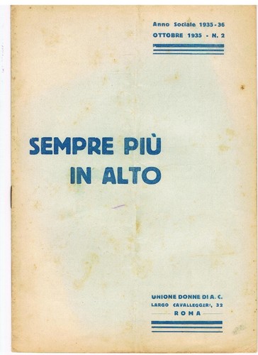 Ottobre 1935 sempre piu in - 1935, piu'