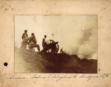 FOTO CARTONATA 1896 - MILITARI