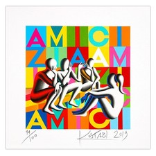 Mark Kostabi- SIlkscreen on