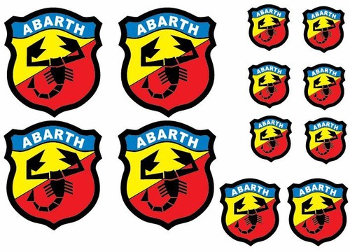 Kit adesivi sticker fiat - 12,