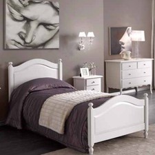 LETTO SINGOLO IN LEGNO, COLORE