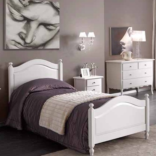 Letto singolo legno colore - letto,