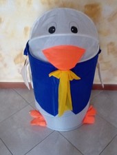 PORTA GIOCATTOLI- PORTA BIANCHERIA IN TELA Walt Disley Paperino 