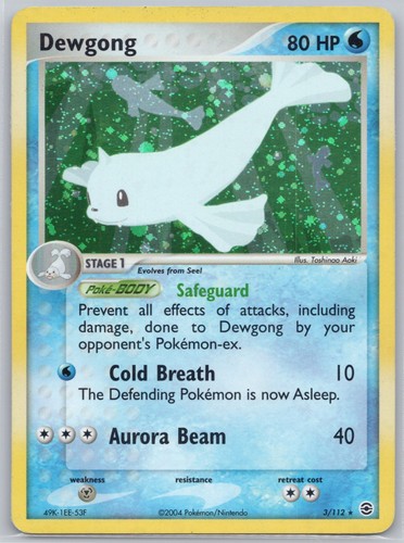 Dewgong holofoil 112 - dewgong,