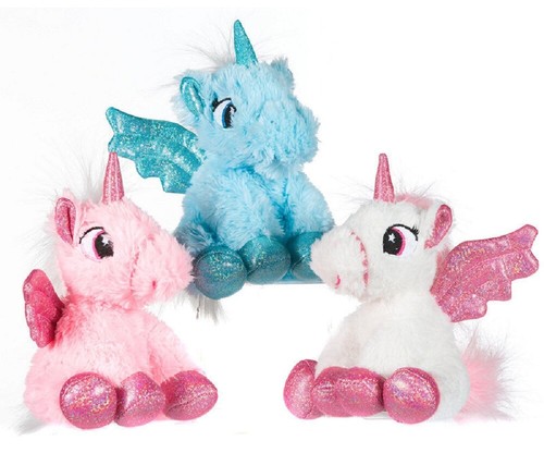 Unicorno peluche con ali - peluche,