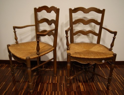 Coppia antiche poltrone del - coppia,