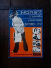 TAVOLA DISEGNO UNIVERSALE NOREX HEBEL 72 brochure originale Vintage Anni '70
