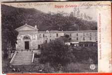 CARTOLINA  REGGIO CALABRIA CITTA' VIAGGIATA 1912 SANTUARIO MADONNA DELLA CONSOLA