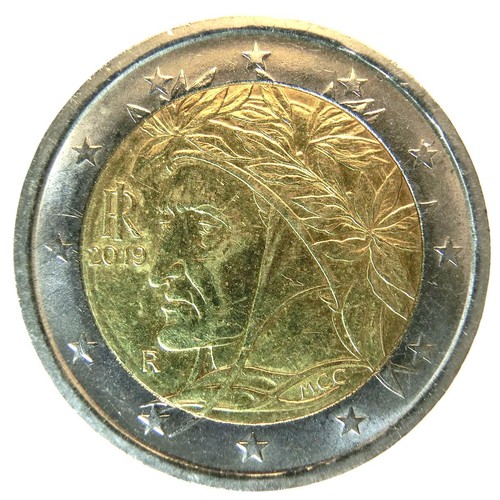 Moneta euro dante - 2,