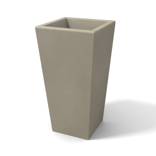 Vaso resina alto quadrato - resina,