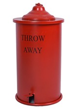 Pattumiera a pedale retrò