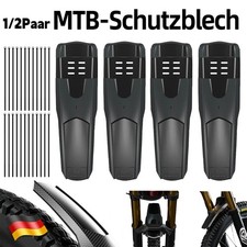 Parafango parafango mini bici e-bike plastica carbonio mtb opaco anteriore posteriore