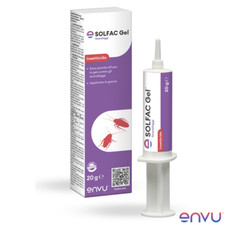 Envu SOLFAC GEL INSETTICIDA SCARAFAGGI ESCA FORMICHE BLATTE CIMICI SIRINGA 20g