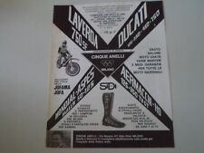 advertising Pubblicità 1972 CINQUE ANELLI e LAVERDA 750 SF/AERMACCHI 125 350 TV