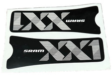 Adesivi per pedivelle Sram XX1 , nero/bianco, finitura lucida