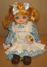 CANDY CANDY DOLL 36 CM. BLUE FLOWERS DRESS/WHITE APRON POPY ANNI '70
