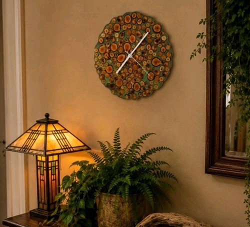 Orologio parete rustico - orologio,