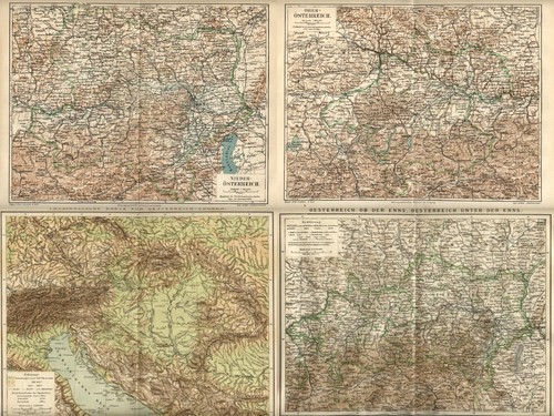 1898 stock antiche mappe - 1898, n.