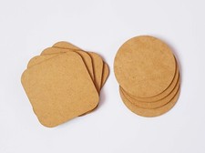 Sottobicchieri bianchi MDF