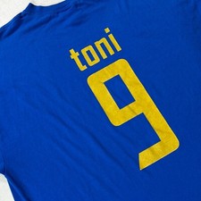 Maglia Blu Italia 2006 Toni #9