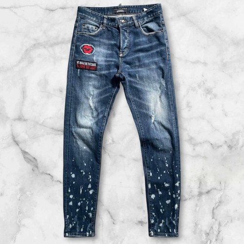 Pantalone denim elasticizzato