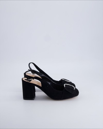 Décolleté bata camoscio nero - décolleté,