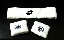 Set Completo Sportivo Da Tennis Lotto Fascia e 2 Polsini Headband