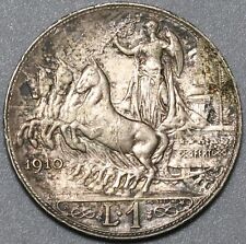 1910 Italia 1 Lira AU Cavalli