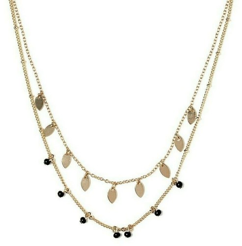 Collana strati perle nere 44 - a,
