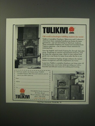 Pubblicità tulikivi 1990 - pubblicità,